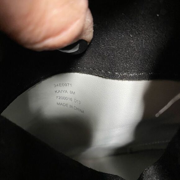 Calvin Klein Kaiya Cream Peep Toe Heeled Boots Size 6 - Picture 9 of 12